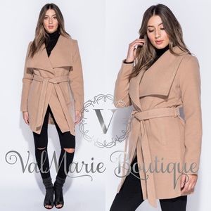 Camel Wool Feel Peacoat